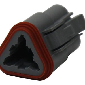 <div class="api-description">The AT06-3S is a 3-way Plug with socket-type contacts. The AT series connector design incorporates an integral latching system that ensures a definitive electrical and mechanical connection. Connector housing is manufactured with a thermoplastic material that is not only durable