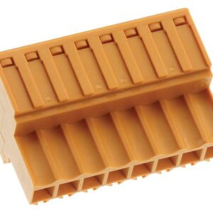 <div class="api-description">The 1597420000 is a 8-pole orange female PCB Plug-in Connector with tinned copper contacts and the PBT insulator. The BL 3.50/08/180 SN OR BX female connector features with clamping yoke screw system for connecting conductors at 3.5mm pitch. The female plug provides space for labeling and can be coded.</div><br><div class="product-description"></div><br><div class="product-features">Tinned Contact Surface</div>