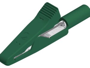 <div class="api-description">Miniature alligator clip with high strength insulation and nickel-plated brass/bronze jaws. The part of the jaws (fine wire section) allows a secure contect to be made when clamping even the thinner wire. Capable of clamping flat components (soldering eyes) and wire up to a maximum diameter of 4mm.</div><br><div class="product-description">CROCODILE CLIP