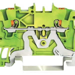 <div class="api-description">The 2201-1207 from Wago is a ground / earth 2 Conductor 35mm DIN rail through terminal block with push in cage clamp and push button.  The new designed replaces the conventional 35mm screw terminal blocks making installation quick and easy.</div><br><div class="product-description">2-CONDUCTOR GROUND TERMINAL BLOCK</div><br><div class="product-features">Screwless conenction</div>