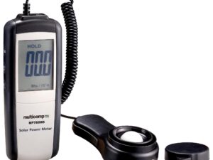 <div class="api-description">This meter is used to measure solar power (sunlight). An easy to use instrument which offers a compact design and robust construction.</div><br><div class="product-description">SOLAR POWER METER</div><br><div class="product-features">Low battery indication (supplied with 3x AAA batteries)</div>