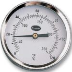 <div class="api-description">A robust dial reading thermometer in a 63mm case with a chrome bezel and aluminium finish scale. A spring attachment on the back provides a secure fitting to pipework. Ideal for testing inlet and outlet pipework to boilers etc.</div><br><div class="product-description"></div><br><div class="product-features">Polished bezel</div>