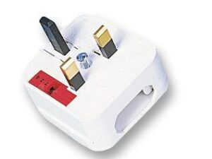 <div class="api-description">A plug adaptor that quickly and easily converts a 2.5 Amp 2-pin Euro plug to standard 3-pin British plug. Only one screw needs to be turned to fit the adaptor; this can be either returnable or non-returnable for situations where the plug top needs to be tamper proof.</div><br><div class="product-description">EURO CONVERTER PLUG - WHITE/5A; Connector Colour:White; Current Rating:5A; Voltage Rating VAC:240V</div><br><div class="product-features">UK mains plug (type G)