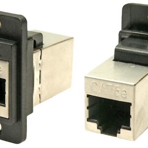 <div class="api-description">The CP30720s from CLIFF is a shielded slim dual RJ45 Cat5e socket to shielded RJ45 Cat5e feedthrough connector