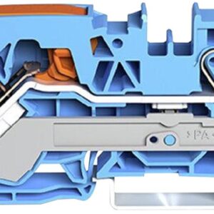 <div class="api-description">The 2110-1204 from Wago is a blue 2 Conductor 35mm through terminal block with push in cage clamp and lever lock. The new designed replaces the conventional 35mm screw terminal blocks making installation quick and easy.</div><br><div class="product-description">TERMINAL BLOCK