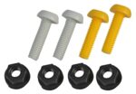 <div class="product-description">NO. PLATE & TRIM FIXERS</div><br><div class="product-features">2x yellow bolts and 2x white bolts with 4 nuts</div>