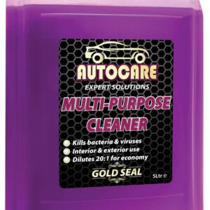 <div class="api-description">Cleans interior and exterior automotive surfaces or materials quickly and safely.</div><br><div class="product-description">ANTIBACTERIAL MULTI PURPOSE CLEANER 5L</div><br><div class="product-features">Can be diluted 20:1 with water</div>