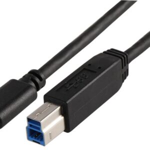 <div class="api-description">High speed USB Type-C cable with USB 3.1 Gen 2 specification; features USB-C male to USB 3.0 B male connectors. Suitable for adding peripherals such as printers