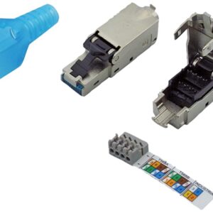 <div class="api-description">Industrial Cat6a termination plug designed for time saving on-site network assembly; requires no special tools for installation.</div><br><div class="product-description">PLUG
