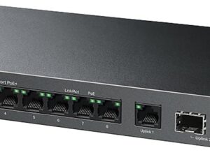 <div class="api-description">The TL-LS1210GP is a cost-effective unmanaged network switch with advanced functions and dedicated uplink ports. The switch supports PoE+ on eight ports