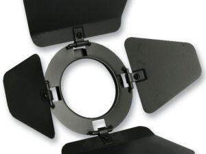 <div class="api-description">Matching barn door to fit the Pulse PAR16 black Parcan.</div><br><div class="product-description">BARNDOOR