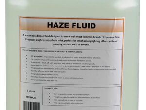 <div class="api-description">A water based haze fluid designed to work with most common brands of haze machine.</div><br><div class="product-description">HAZE FLUID