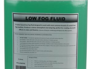 <div class="api-description">A water based low fog fluid designed to work with most common brands of cooled low fog machine.</div><br><div class="product-description">LOW FOG FLUID