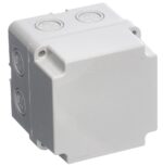<div class="product-description">IP54 JUNCTION BOX; Body Colour:Grey; Enclosure Material:Thermoplastic; Enclosure Type:Junction Box; External Depth - Imperial:2.17"; External Depth - Metric:55mm; External Height - Imperial:3.94"; External Height - Metric:100mm; External Width - Imperial:3.94"; External Width - Metric:100mm; IP Rating:IP54; NEMA Rating:-; No. of Switch Holes:-; Product Range:Europa IP Junction Boxes</div><br><div class="product-features">Terminals not included</div>