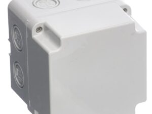 <div class="product-description">IP54 JUNCTION BOX; Body Colour:Grey; Enclosure Material:Thermoplastic; Enclosure Type:Junction Box; External Depth - Imperial:2.17"; External Depth - Metric:55mm; External Height - Imperial:3.94"; External Height - Metric:100mm; External Width - Imperial:3.94"; External Width - Metric:100mm; IP Rating:IP54; NEMA Rating:-; No. of Switch Holes:-; Product Range:Europa IP Junction Boxes</div><br><div class="product-features">Terminals not included</div>