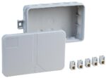 <div class="product-description">IP55 GREY JUNCTION BOX WITH TERMINAL; Current Rating:-; IP Rating:IP55; No. of Ways:19; Product Range:Spelsberg i 16-L Series; Colour:Grey; External Depth - Metric:37mm; External Length / Height:85mm; External Width:130mm; IP / NEMA Rating:IP55</div><br><div class="product-features">External fixing positions</div>