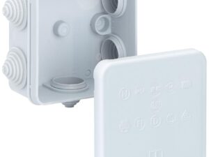 <div class="product-description">JUNCTION BOX IP55 GREY W/O TERMINAL; Current Rating:-; IP Rating:IP55; No. of Ways:7; Colour:Grey</div><br><div class="product-features">85x85x42mm</div>