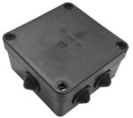 <div class="product-description">JUNCTION BOX IP55 BLACK WITHOUT TERMINAL; Current Rating:-; IP Rating:IP55; No. of Ways:11; Colour:Black</div><br><div class="product-features">113x113x58mm</div>