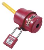 <div class="api-description">The Master Lock No. 487 Rotating Electrical Plug Lockout Device accepts cords with up to 3/4in (19mm) diameter and an electrical plug up to 2-1/4in (57mm) diameter x 3-1/4in (82mm). Device surrounds the electrical plug and protect against accidental reconnection. The unique