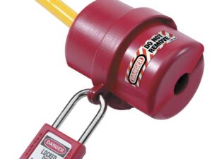 <div class="api-description">The Master Lock No. 487 Rotating Electrical Plug Lockout Device accepts cords with up to 3/4in (19mm) diameter and an electrical plug up to 2-1/4in (57mm) diameter x 3-1/4in (82mm). Device surrounds the electrical plug and protect against accidental reconnection. The unique