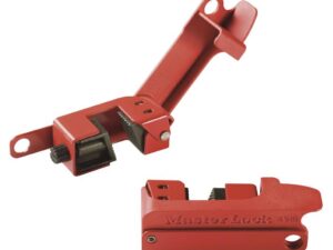 <div class="api-description">The Master Lock No. 491B Grip Tight™ Circuit Breaker Lockout Device fits wide or tall breaker toggles typically found on hi-voltage/hi-amperage breakers. The innovative patented Grip Tight™ design effectively locks out circuit breakers with a simple thumb turn and then close clamping handle for a tight grip on the toggle. Device accepts all American Lock® and Master Lock® safety padlocks and most lockout hasps for full lockout. Durable construction stands up in harsh environments and compact design is easy to carry and store.</div><br><div class="product-description">GRIP TIGHT CIRCUIT BREAKER; Lock Colour:Red; Lock Material:Non-Conductive Xenoy; Lockout Device Type:Circuit Breaker; Product Range:-</div><br><div class="product-features">Durable construction