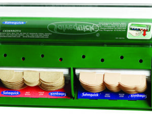 <div class="product-description">PILFERPROOF PLASTER DISPENSER (PK85); First Aid Type:Standard First Aid Dressing Kit; Kit Contents:Dispenser