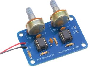 <div class="api-description">The PWMGEN kit is a simple electronics project for building a complete PWM signal generator. PWM (Pulse Wave Modulation) signals are found in large range of circuits including servo controls