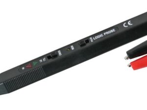 <div class="api-description">Hand held pen-like test probe used for analysing and troubleshooting the logical states (Boolean 0 or 1) of a digital circuit. The test probe gives an indication of a voltage above or below a pre-set level and changes which LED gets lit as the voltage switches above or below that level.</div><br><div class="product-description">LOGIC PROBE</div><br><div class="product-features">Dimensions (LxDia.): 205xØ20mm</div>