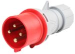 <div class="api-description">Industrial connector fitted with cable entry gland.</div><br><div class="product-description">PLUG 32A 4P IP44 400V</div><br><div class="product-features">Pin configuration: 3P+E</div>