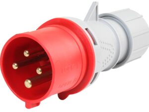 <div class="api-description">Industrial connector fitted with cable entry gland.</div><br><div class="product-description">PLUG 32A 4P IP44 400V</div><br><div class="product-features">Pin configuration: 3P+E</div>