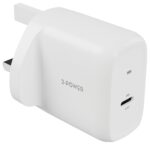 <div class="api-description">USB-C mains adaptor with Power Delivery (PD) for efficient charging.</div><br><div class="product-description">45W GAN USB PD CHARGER - USB-C</div><br><div class="product-features">UK mains plug (type G)