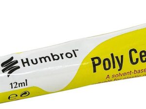 <div class="api-description">This Poly Cement is a solvent-based adhesive supplied in a 12ml container (Part Number AE4021). It is specifically formulated and suitable for use on plastic only. This cement works by softening the surfaces of the plastic