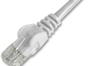 <div class="api-description">White RJ45 to RJ45 UTP Category 5E patch cable with snagless moulded connector to protect the RJ45 tab from damage.</div><br><div class="product-description">PATCH LEAD CAT 5E SNAGLESS WHITE 20M; Cable Length - Imperial:65.62ft; Cable Length - Metric:20m; Connector to Connector:RJ45 Plug to RJ45 Plug; Jacket Colour:White; LAN Category:Cat5e; Cable Assembly Type:Network; Colour:White; Connector Type A:RJ45 Plug; Connector Type B:RJ45 Plug</div><br><div class="product-features">Low profile strain relief</div>